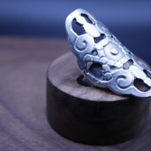Anillo Laberinto Plateado (ajustable)