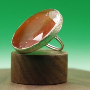 Anillo Maximalista Circulo Calcedonia (ajustable)