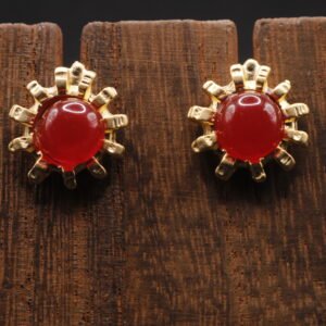 Aretes Sol Carmesí