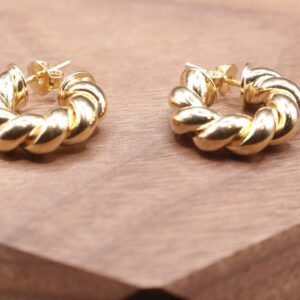 Aretes Aro Trenzado