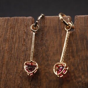 Aretes Barra y Corazón