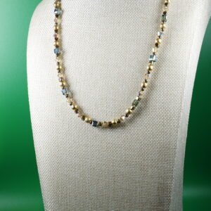 Collar Minimalista Cristales Y Cuentas