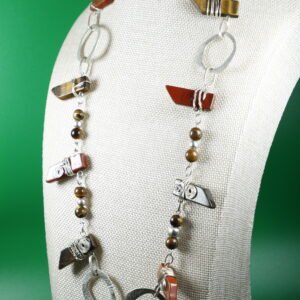 Collar Estilo Mexicano Con Ojo De Tigre
