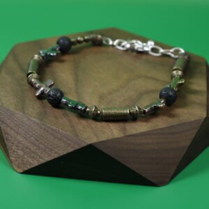 Pulsera Cruces Con Cubos De Niquel
