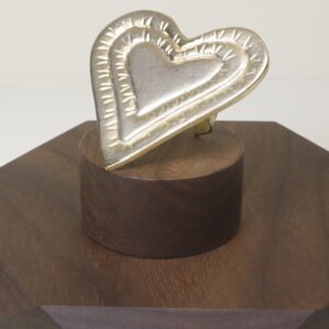 Anillo Corazón Dorado Minimalista (ajustable)
